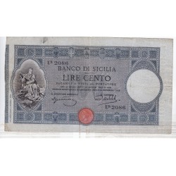 Banco di Sicilia 100 Lire  24.12.1913